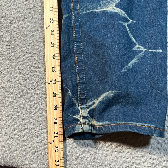 Red Ape Jeans Mens 46x31 Blue Acid Wash Straight Leg Denim Skater Y2K NWT - Picture 13 of 15